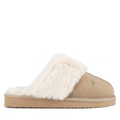 Kapcie Beverly Hills Polo Club. Brązowe kapcie Beverly Hills Polo Club, bez wzorów. Za 129.99 zł.