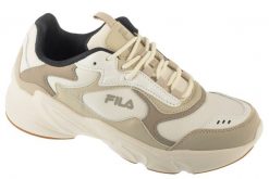 Buty sportowe Sneakersy damskie, Collene CB Wmn. Białe buty treningowe Fila, bez wzorów, z materiału, przed kostkę, bez zapięcia, trekkingowe. Za 289.99 zł.