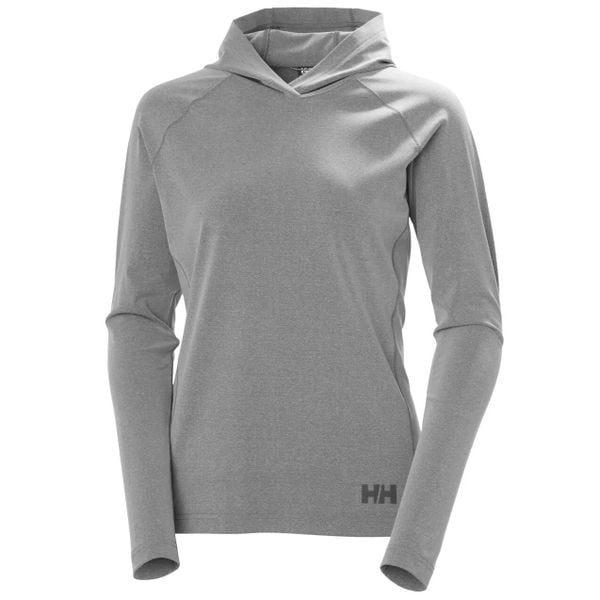 Bluza damska Helly Hansen Tyri. Niebieskie bluzy Helly Hansen, na lato, l, bez wzorów, z elastanu, z kapturem, do biegania. Za 385.00 zł.