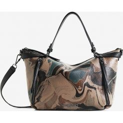 Desigual torebka. Shopper bag Desigual, bez wzorów, bez dodatków. Za 369.99 zł.