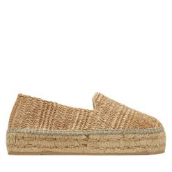 Espadryle Manebi. Brązowe espadryle Manebi, bez wzorów, bez obcasa. Za 579.99 zł.
