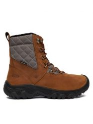 Keen Śniegowce Greta Boot II Wp 1031169 Brązowy. Brązowe śniegowce Keen, bez wzorów, z nubiku, bez zapięcia. Za 799.99 zł.