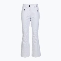 Spodnie narciarskie damskie EA7 Emporio Armani Ski Cortina Toray. Białe spodnie narciarskie EA7 Emporio Armani, bez wzorów, z elastanu, narciarskie, Dermizax. Za 1,139.00 zł.