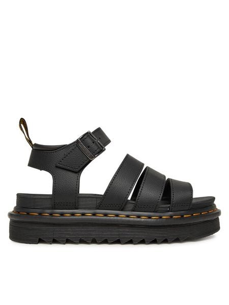 Dr. Martens Sandały Blaire DM31520001 Czarny. Czarne sandały Dr Martens, bez wzorów, ze skóry, bez obcasa, na płaskiej podeszwie, bez zapięcia. Za 488.99 zł.