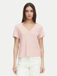 Tommy Hilfiger T-Shirt WW0WW48704 Różowy jasny Regular Fit. Czerwone t-shirty Tommy Hilfiger, l, bez wzorów, z bawełny, bez kołnierzyka, bez ramiączek. Za 249.99 zł.