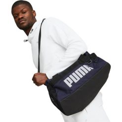 Torba Puma Challenger Duffelb, Dla obu płci. Niebieskie torby sportowe Puma, bez wzorów, z materiału, na ramię. Za 129.00 zł.