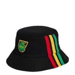 Kapelusz typu bucket Jamaica 26 x Bob Marley. Czarne kapelusze adidas, bez wzorów, eleganckie. Za 119.00 zł.