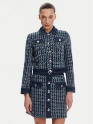 Morgan Marynarka 251-VIKI Niebieski Regular Fit. Niebieskie marynarki i żakiety Morgan, bez wzorów, z syntetyku, bez ramiączek. Za 289.99 zł.
