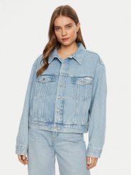 Calvin Klein Jeans Kurtka jeansowa J20J224548 Niebieski Boxy Fit. Niebieskie kurtki Calvin Klein Jeans, l, bez wzorów, z bawełny, bez kaptura. Za 569.99 zł.