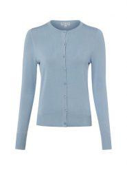 Marie Lund Kardigan Kobiety drobna dzianina niebieski, XXXL. Niebieskie swetry Marie Lund, bez wzorów, z dzianiny, klasyczne, bez ramiączek. Za 199.95 zł.