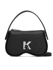 Karl Lagerfeld Jeans Torebka A1W30280 Czarny. Czarne torebki klasyczne Karl Lagerfeld Jeans, bez wzorów, z jeansu, bez dodatków. Za 489.99 zł.