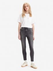 Levi's Dżinsy "721" - Skinny fit - w kolorze antracytowym rozmiar: W28/L32. Czarne jeansy Levi's, l, z aplikacjami, klasyczne, z podwyższonym stanem. Za 180.91 zł.