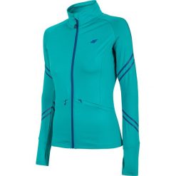 Bluza treningowa damska BLDF203 - turkus. Bluzy marki 4f. W wyprzedaży za 99.99 zł.