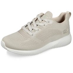 Buty do chodzenia damskie Skechers Bobs Squad. Brązowe buty treningowe Skechers, bez wzorów, z materiału, bez zapięcia, trekkingowe, skechers sport. Za 303.00 zł.