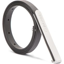 Pasek Damski CALVIN KLEIN - Plaque Belt 1Cm K60K604327 75 001. Czarne paski Calvin Klein, w paski, ze skóry. Za 229.00 zł.