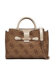 Guess Torebka HWOS95 00060 Beżowy. Brązowe torebki klasyczne Guess, z aplikacjami, ze skóry, bez dodatków. Za 739.99 zł.