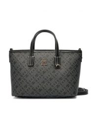 Tommy Hilfiger Torebka Monoplay Le Nano Tote AW0AW17717 Czarny. Czarne torebki klasyczne Tommy Hilfiger, bez wzorów, ze skóry, bez dodatków. Za 699.99 zł.