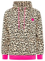 Zwillingsherz Bluza "Leo Herzpatch" w kolorze beżowym rozmiar: S. Brązowe bluzy Zwillingsherz, s, bez wzorów, bez ramiączek, z kapturem. Za 249.95 zł.