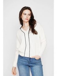 C& Jo Sweter w kolorze białym rozmiar: 38. Białe swetry C& Jo, bez wzorów, ze splotem, klasyczne, bez ramiączek. Za 121.99 zł.