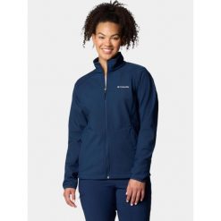 Kurtka softshell damska Columbia Kruser Ridge III. Niebieskie kurtki przejściowe sportowe Columbia, xs, bez wzorów, z softshellu, bez kaptura, trekkingowe. Za 439.00 zł.