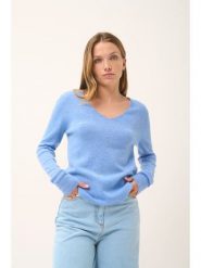Just Cashmere Kaszmirowy sweter "Joan" w kolorze błękitnym rozmiar: M. Niebieskie swetry Just Cashmere, m, bez wzorów, z kaszmiru, bez ramiączek. Za 356.78 zł.
