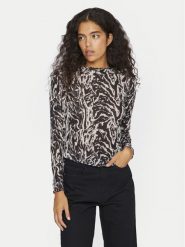 Vila Bluzka Larine 14099603 Czarny Regular Fit. Czarne bluzki Vila, xl, bez wzorów, z syntetyku, bez kołnierzyka, bez ramiączek. Za 59.99 zł.