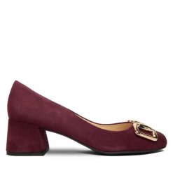 Półbuty HÖGL. Czarne półbuty wsuwane Högl, bez wzorów, bez obcasa, na obcasie. Za 849.99 zł.