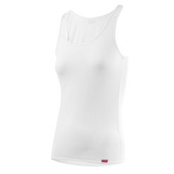Damski tank top Löffler Transtex Light. Białe topy LOFFLER, l, bez wzorów, sportowe, bez kołnierzyka, bez ramiączek. Za 259.50 zł.