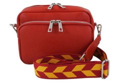 Listonoszka skórzana BARBERINI'S 944-13 czerwona. Czerwone shopper bag Barberinis, bez wzorów, ze skóry, casualowe, bez dodatków. Za 239.99 zł.