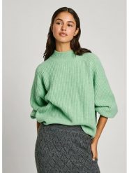 Pepe Jeans Sweter w kolorze jasnozielonym rozmiar: S. Zielone swetry Pepe Jeans, s, bez wzorów, z jeansu, bez ramiączek. Za 162.87 zł.