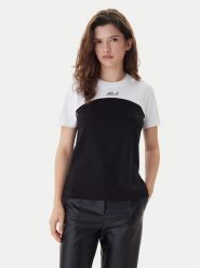 KARL LAGERFELD T-Shirt B1W17008 Czarny Regular Fit. Czarne t-shirty KARL LAGERFELD, s, bez wzorów, z bawełny, bez kołnierzyka, bez ramiączek. Za 429.99 zł.