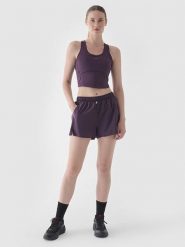 4F Szorty sportowe w kolorze fioletowym rozmiar: M. Różowe szorty sportowe 4f, bez wzorów, z materiału, outdoorowe. Za 83.81 zł.