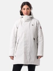 TERNUA Płaszcz funkcyjny "Naskaupi" w kolorze szarym rozmiar: L. Szare płaszcze TERNUA, l, bez wzorów, z materiału, sportowe, bez kaptura. Za 1,011.95 zł.