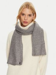 Guess Szalik AW5214 POL03 Szary. Szare szaliki i kominy Guess, z aplikacjami, z materiału. Za 299.99 zł.