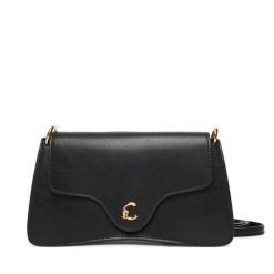 Torebka Coccinelle. Czarne listonoszki Coccinelle, bez wzorów, bez dodatków. Za 799.99 zł.