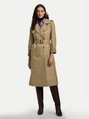Lauren Ralph Lauren Trencz 297951259003 Beżowy Straight Fit. Brązowe płaszcze Lauren Ralph Lauren, xl, bez wzorów, z syntetyku, bez kaptura. Za 1,699.00 zł.