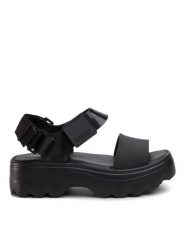 Melissa Sandały Kick Off Sandal Ad 32823 Czarny. Czarne sandały Melissa, bez wzorów, z tworzywa sztucznego, bez obcasa, na koturnie, bez zapięcia. Za 429.99 zł.
