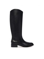 LAUREN RALPH LAUREN Kozaki 802P12995001 Czarny. Czarne kozaki Lauren Ralph Lauren, bez wzorów, ze skóry, bez obcasa, na płaskiej podeszwie, bez zapięcia. Za 1,599.00 zł.