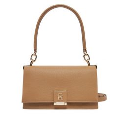 Torebka Tommy Hilfiger. Brązowe torebki klasyczne Tommy Hilfiger, bez wzorów, klasyczne, bez dodatków. Za 419.99 zł.