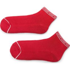 Skarpety Wysokie Damskie VANS - Low Tide Socks VA3AIZYFO Red. Czerwone skarpetki Vans, z bawełny. Za 29.00 zł.