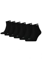 Puma Skarpety Elements Quarter 6-Pack 90798501. Czarne skarpetki Puma, bez wzorów, z bawełny. Za 76.99 zł.