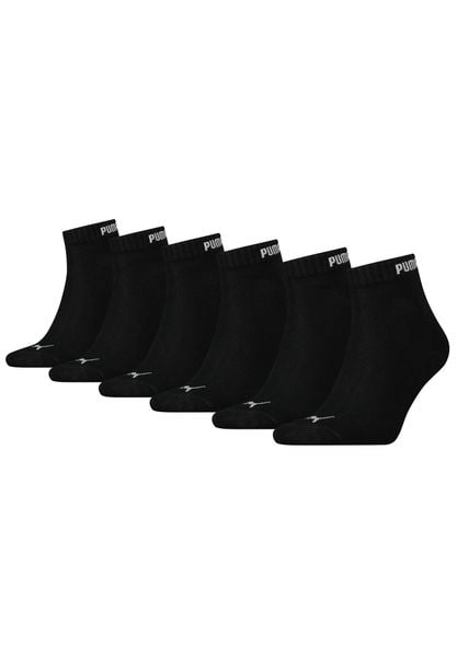 Puma Skarpety Elements Quarter 6-Pack 90798501. Czarne skarpetki Puma, bez wzorów, z bawełny. Za 76.99 zł.