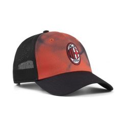 Czapka typu trucker AC Milan KING PUMA. Czarne czapki z daszkiem Puma, bez wzorów, klasyczne. Za 129.00 zł.