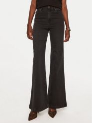 TWINSET Jeansy 242TP2590 Czarny Flare Fit. Czarne jeansy Twinset, bez wzorów, z bawełny. Za 559.99 zł.