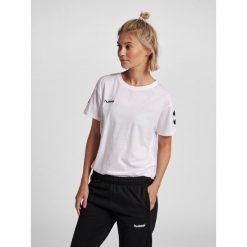 Koszulka sportowa z krótkim rękawem damska Hummel hmlGO cotton. Czerwone t-shirty sportowe Hummel, s, bez wzorów, z bawełny, bez ramiączek, do piłki nożnej. Za 39.69 zł.