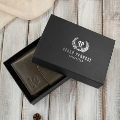 Portfel damski skórzany średni ciemnozielony z zabezpieczeniem RFID Paolo Peruzzi AL-04-GB. Zielone portfele bez wzorów, ze skóry. Za 79.00 zł.