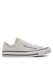 Converse Trampki Chuck Taylor All Star Color Pop Ox A07593C Szary. Szare trampki Converse, bez wzorów, z materiału, retro, bez zapięcia. Za 209.99 zł.