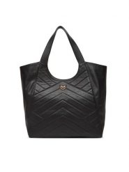 PINKO Torebka Tote Bag PE 25 PLTT 104536 A2AO Czarny. Czarne shopper bag Pinko, bez wzorów, ze skóry, bez dodatków. Za 2,209.00 zł.
