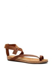 Comfortfusse Skórzane sandały w kolorze brązowym rozmiar: 39. Brązowe sandały Comfortfüße, bez wzorów, ze skóry, klasyczne, z otwartym noskiem, bez obcasa, bez zapięcia. Za 252.99 zł.