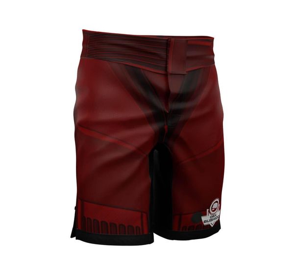 Szorty treningowe spodenki do ćwiczeń Cyborg DBX Bushido. Czerwone szorty sportowe DBX BUSHIDO, bez wzorów, z materiału, na fitness i siłownię. Za 169.99 zł.
